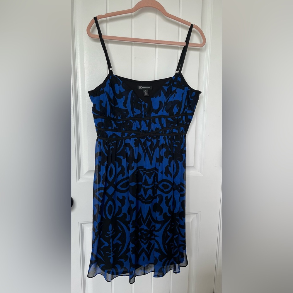 INC International Concepts Blue Sheath Midi Dress - Picture 4 of 8